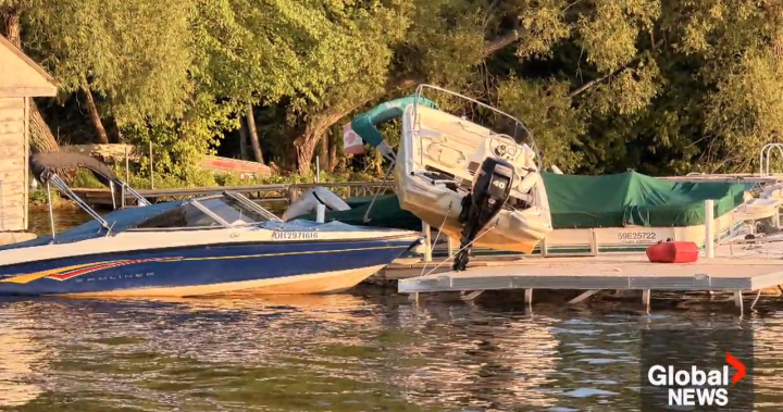 Unattended Boat Crashes into Dock Near Peterborough Unattended Boat Crashes into Dock Near Peterborough