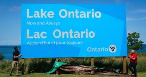 New Sign Celebrates Lake Ontario New Sign Celebrates Lake Ontario