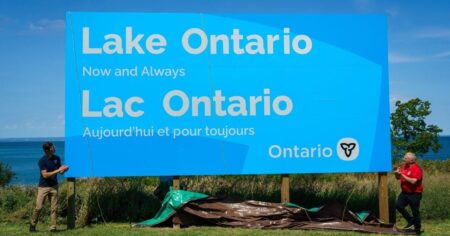 New Sign Celebrates Lake Ontario New Sign Celebrates Lake Ontario