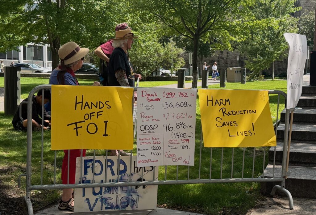 Protestors Rally Against Ford Government in Ottawa Protestors Rally Against Ford Government in Ottawa