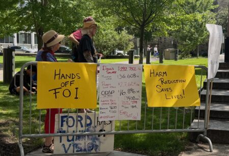 Protestors Rally Against Ford Government in Ottawa