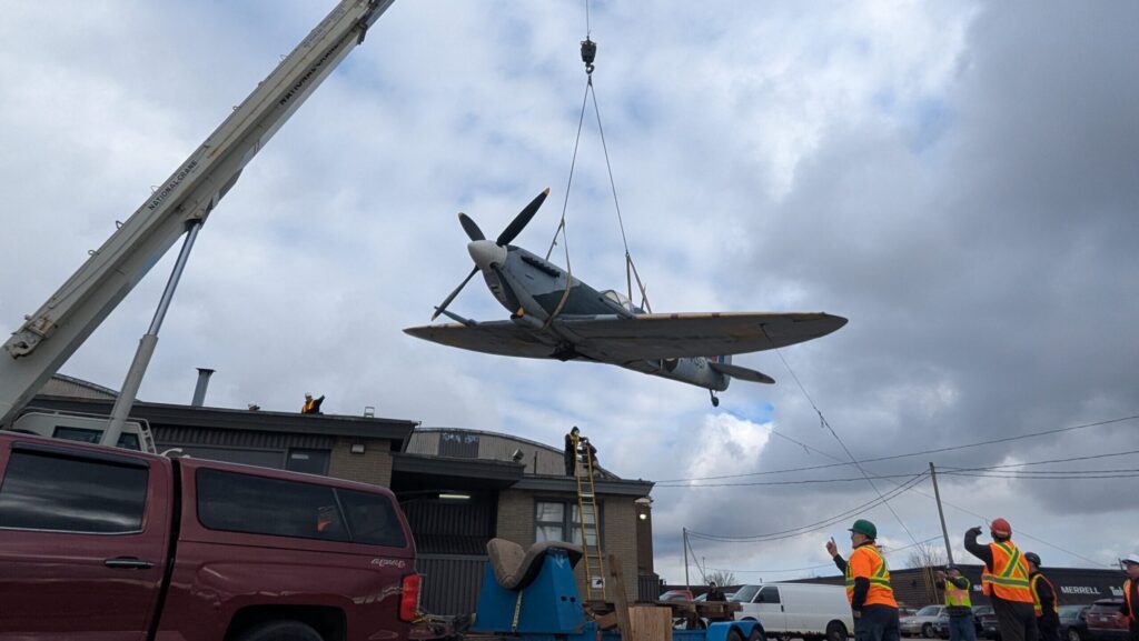 Spitfire Replica Relocated from Kitchener to Tillsonburg