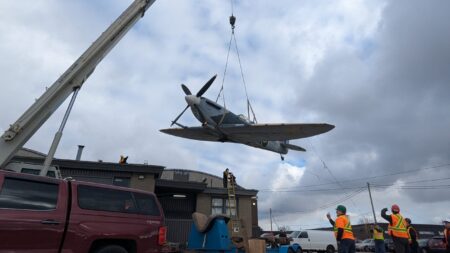 Spitfire Replica Relocated from Kitchener to Tillsonburg