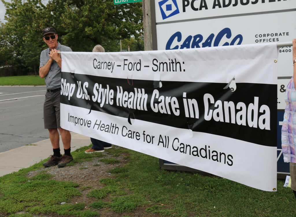 Rally in Kingston Challenges Liberal Health Policies