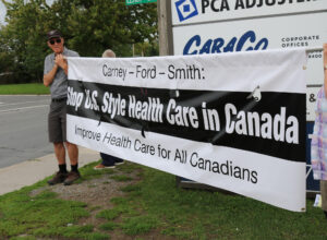 Rally in Kingston Challenges Liberal Health Policies