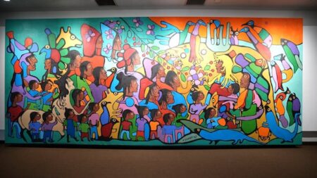 Large Norval Morrisseau Artwork Revealed After 40 Years Large Norval Morrisseau Artwork Revealed After 40 Years