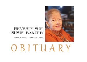 Remembering Susie Baxter Remembering Susie Baxter