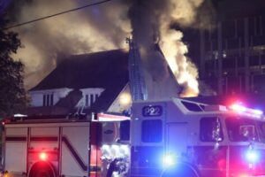 Early Morning Blaze at Oshawa Funeral Home