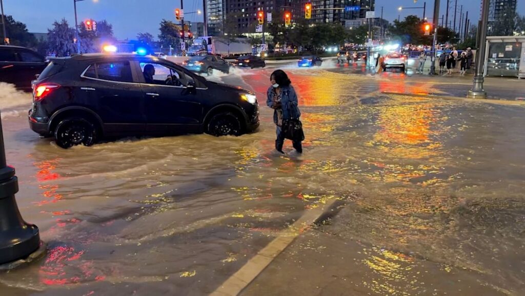 Severe Storms Flood Southern Ontario Roads