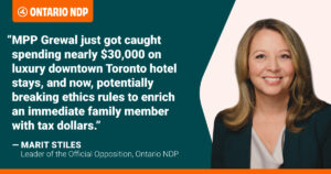 Stiles files Integrity Commissioner complaint against Brampton East MPP for improper spending « Ontario NDP Stiles files Integrity Commissioner complaint against Brampton East MPP for improper spending « Ontario NDP