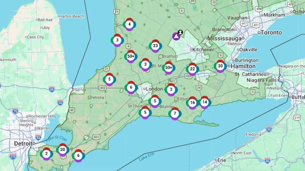 Severe Storms Leave Many in Southwestern Ontario Powerless Severe Storms Leave Many in Southwestern Ontario Powerless