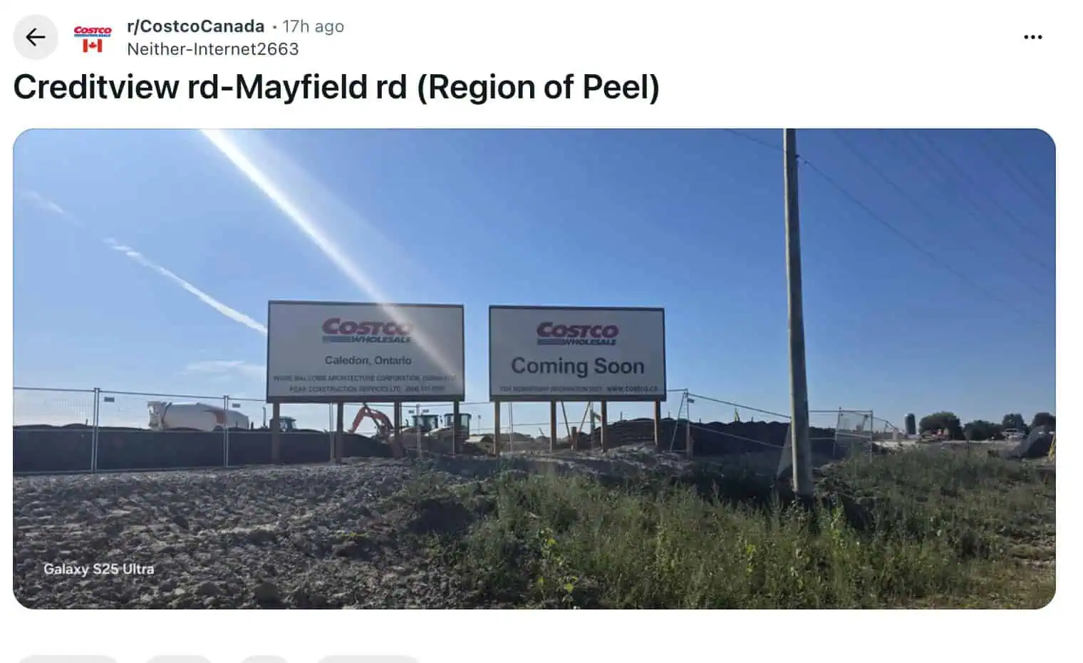 costco caledon ontario