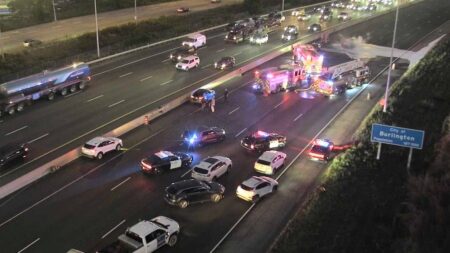 QEW Closed Due to Vehicle Fire in Ontario QEW Closed Due to Vehicle Fire in Ontario