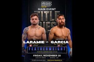 Upcoming Fight Night Barrie to Feature Title Fights