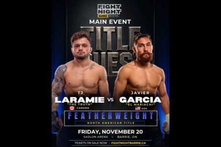 Upcoming Fight Night Barrie to Feature Title Fights