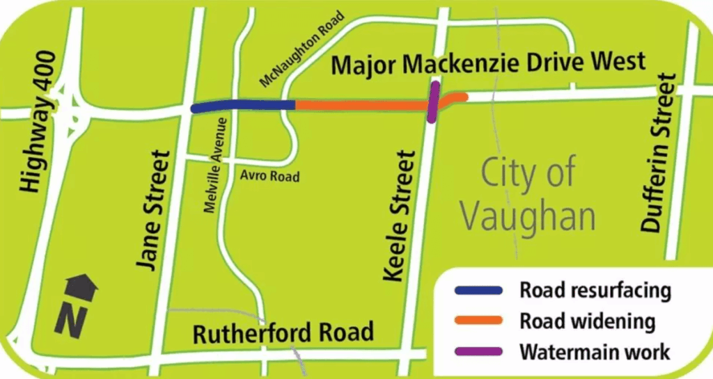 Improvements Underway on Major Mackenzie Drive in Vaughan Improvements Underway on Major Mackenzie Drive in Vaughan