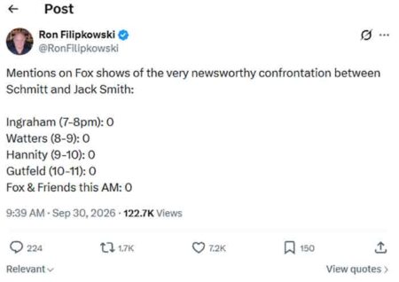 Fox News coverage Jack Smith Senate hearing
