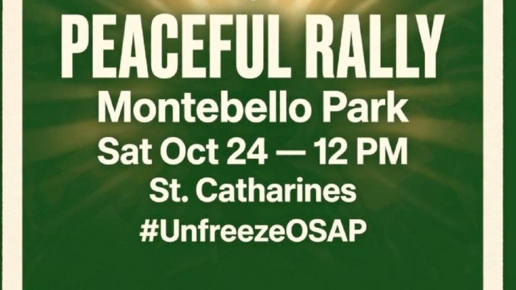 Protest in St. Catharines This Saturday Over OSAP Issues Protest in St. Catharines This Saturday Over OSAP Issues