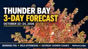 Thunder Bay Weather: Morning Fog, Mild Afternoons and a Saturday Shower Chance Thunder Bay Weather: Morning Fog, Mild Afternoons and a Saturday Shower Chance
