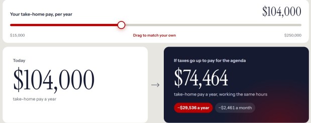 The White House has launched a new webpage warning Americans of the " real cost of Socialism." Screenshot: The White House