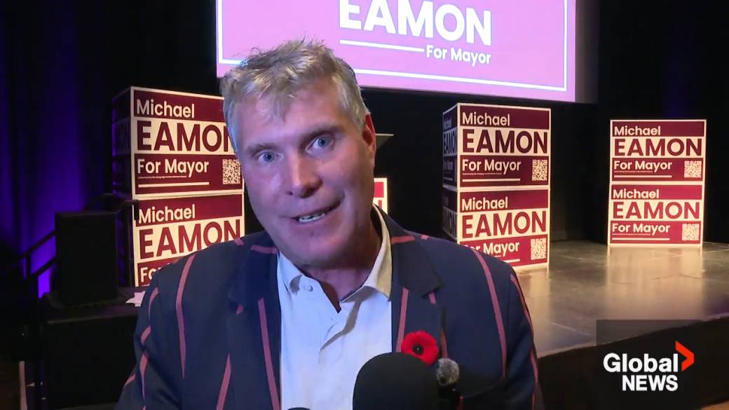 Click to play video: 'Michael Eamon elected next mayor of Peterborough, Ont.'